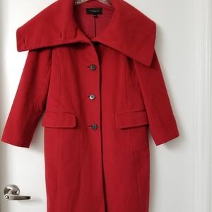 Ann Taylor Red Peacoat